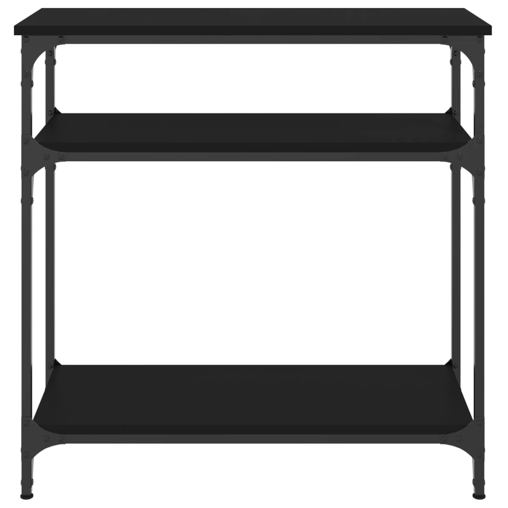 Console Table Black 75x29x75 cm Engineered Wood